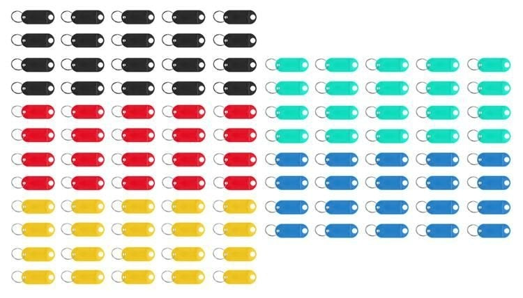 Set of key fobs / identifiers for keys 100 pcs