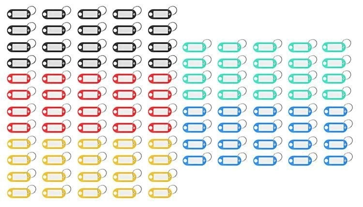 Set of key fobs / identifiers for keys 100 pcs