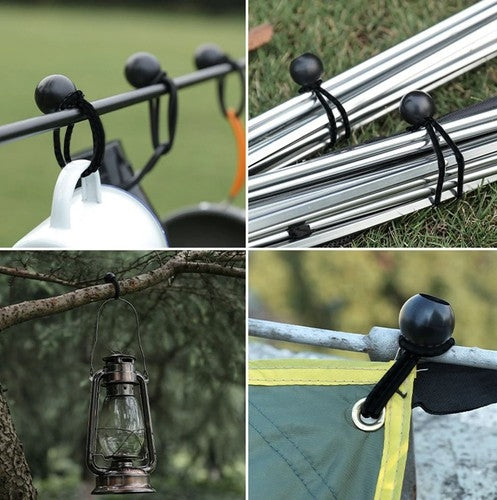 Set of rubbers with a ball for the tarpaulin - 10 pcs.