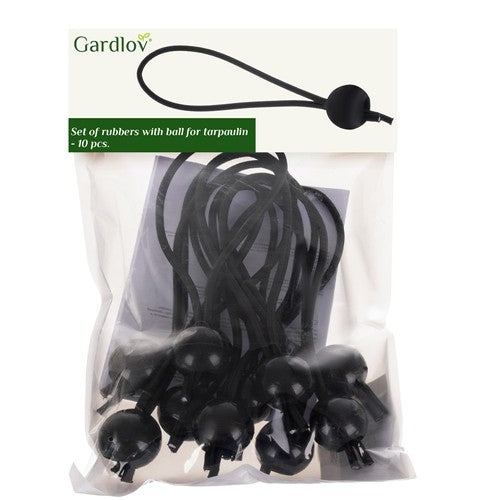 Set of rubbers with a ball for the tarpaulin - 10 pcs.
