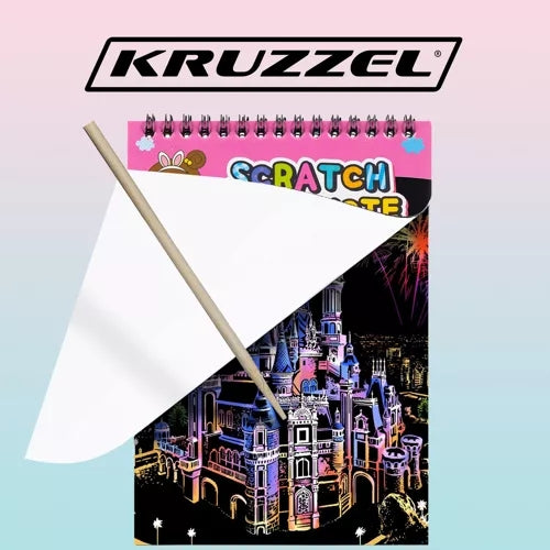Set of scratch-off sheets + wooden stylus 22449