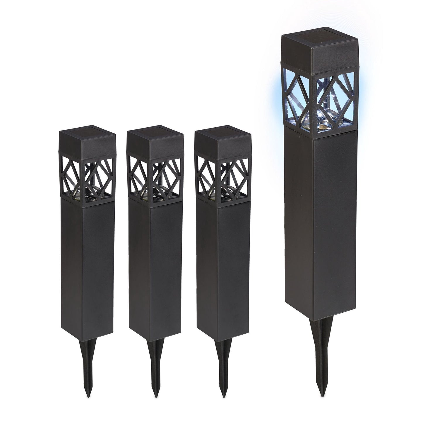 Set of solar lamps