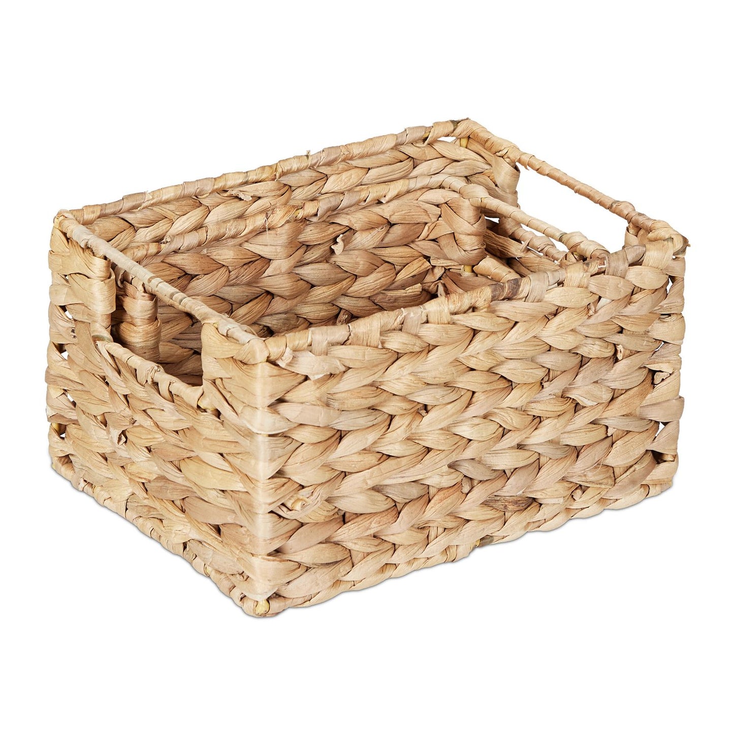 Set of storage baskets water hyacinth