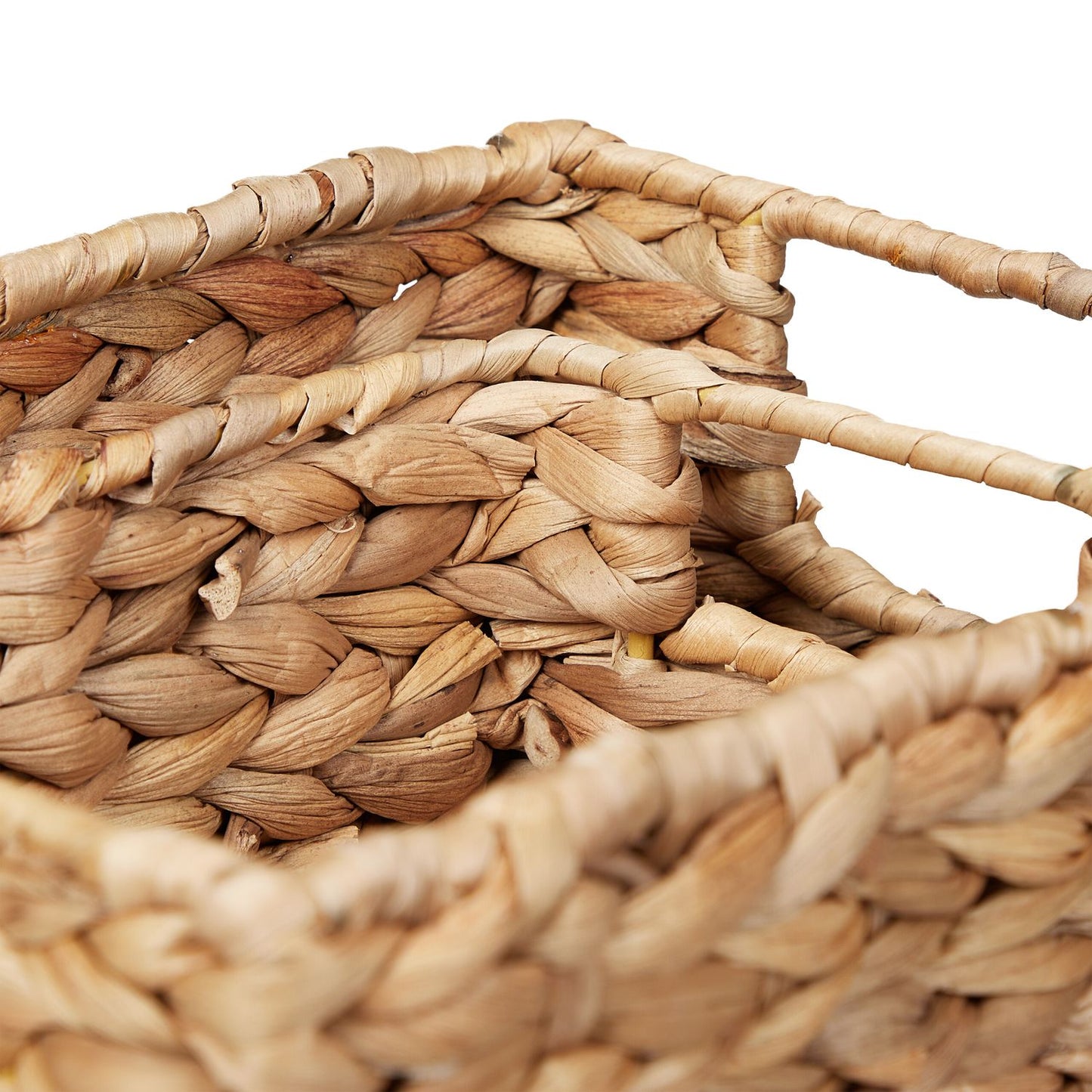 Set of storage baskets water hyacinth