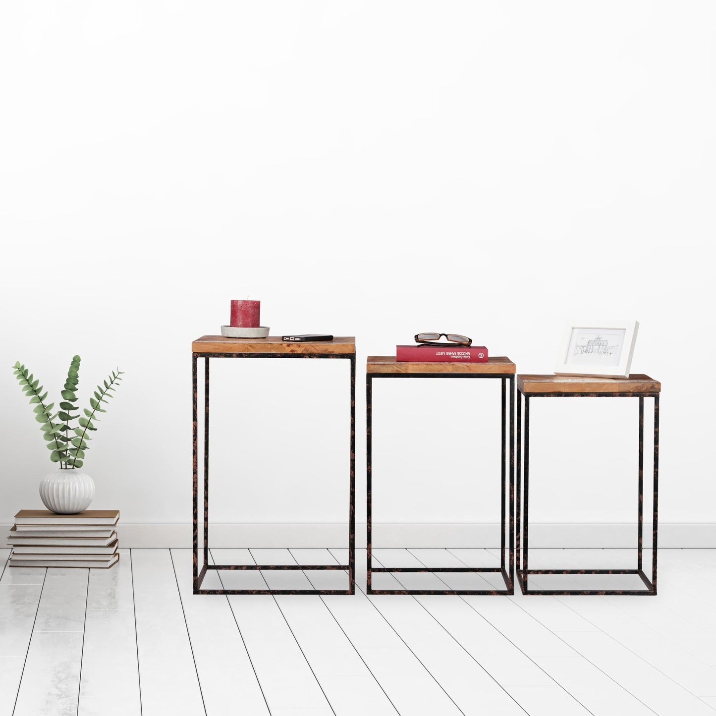 Set table set of 3 mango wood