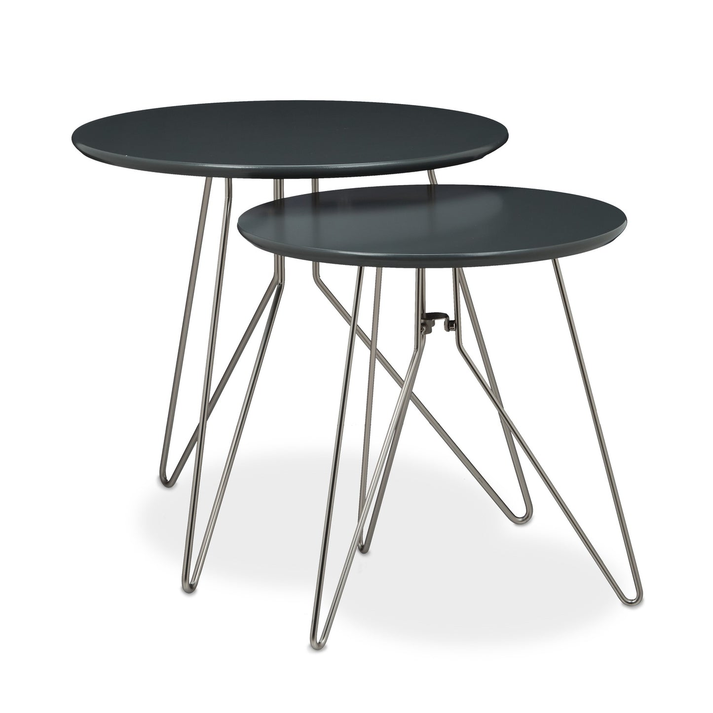 Set table with 3 metal legs