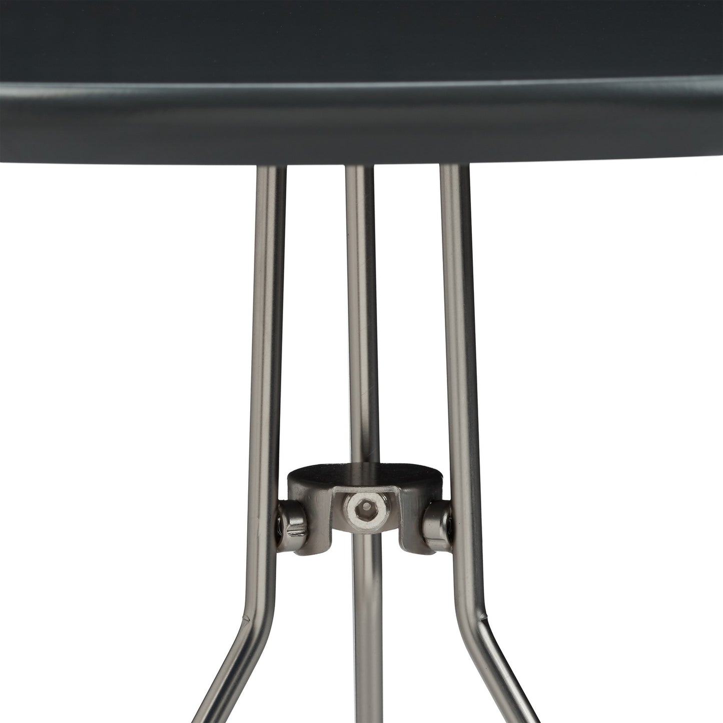 Set table with 3 metal legs