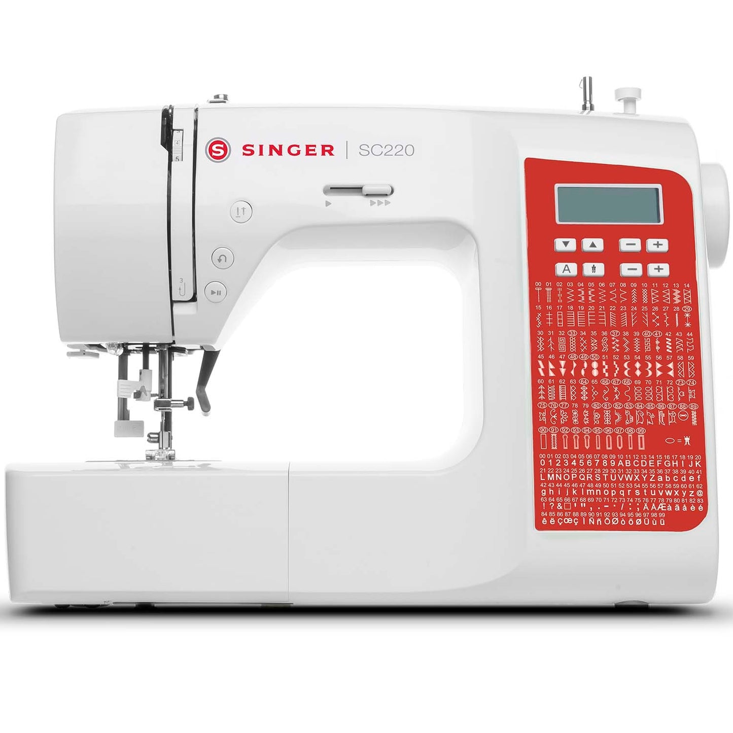 Sewing Machine, 200 Stitch Programs, Red