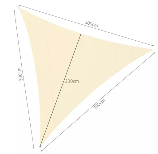 Shade sail 4x4x4 beige Gardlov 23142
