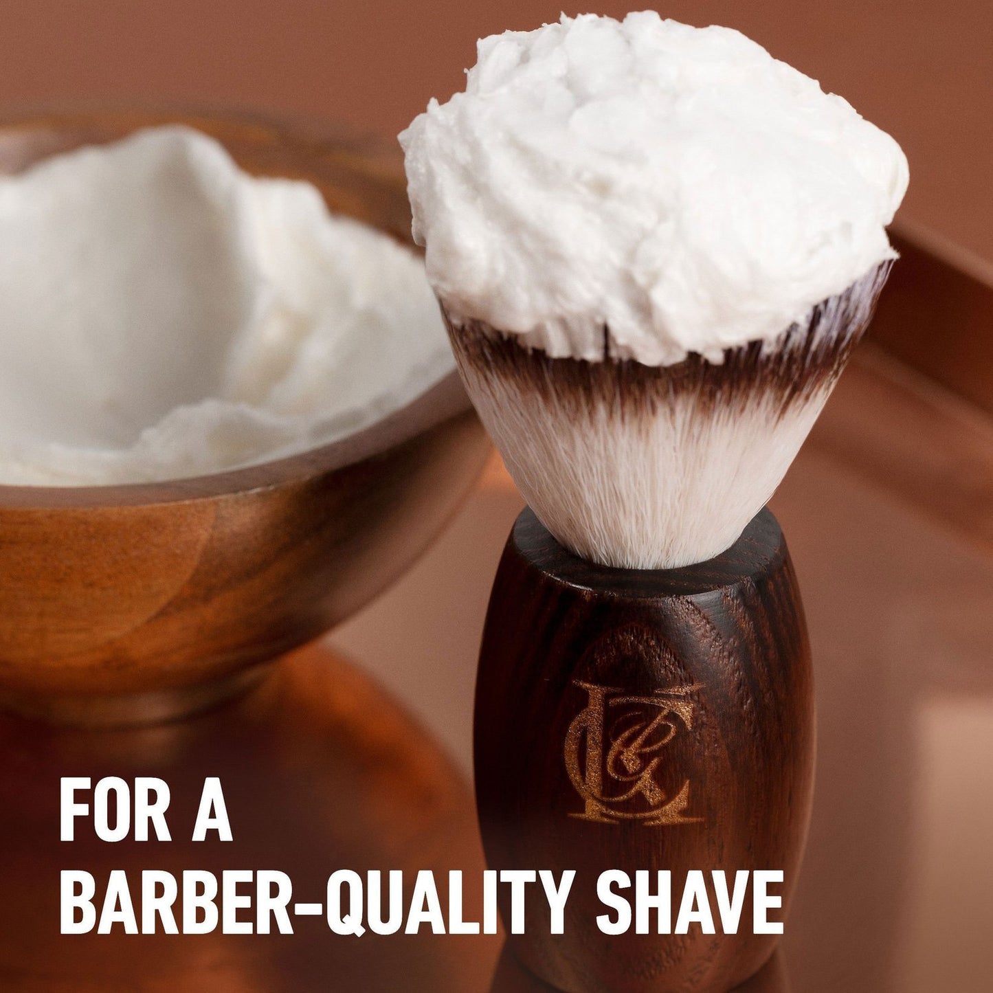 Shaving Brush - Shaving brush with wooden handle