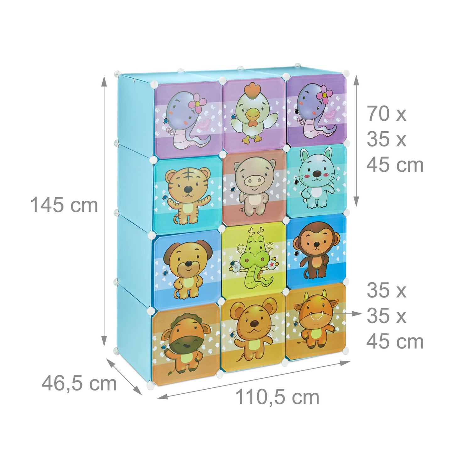 Shelf for children's room with motif