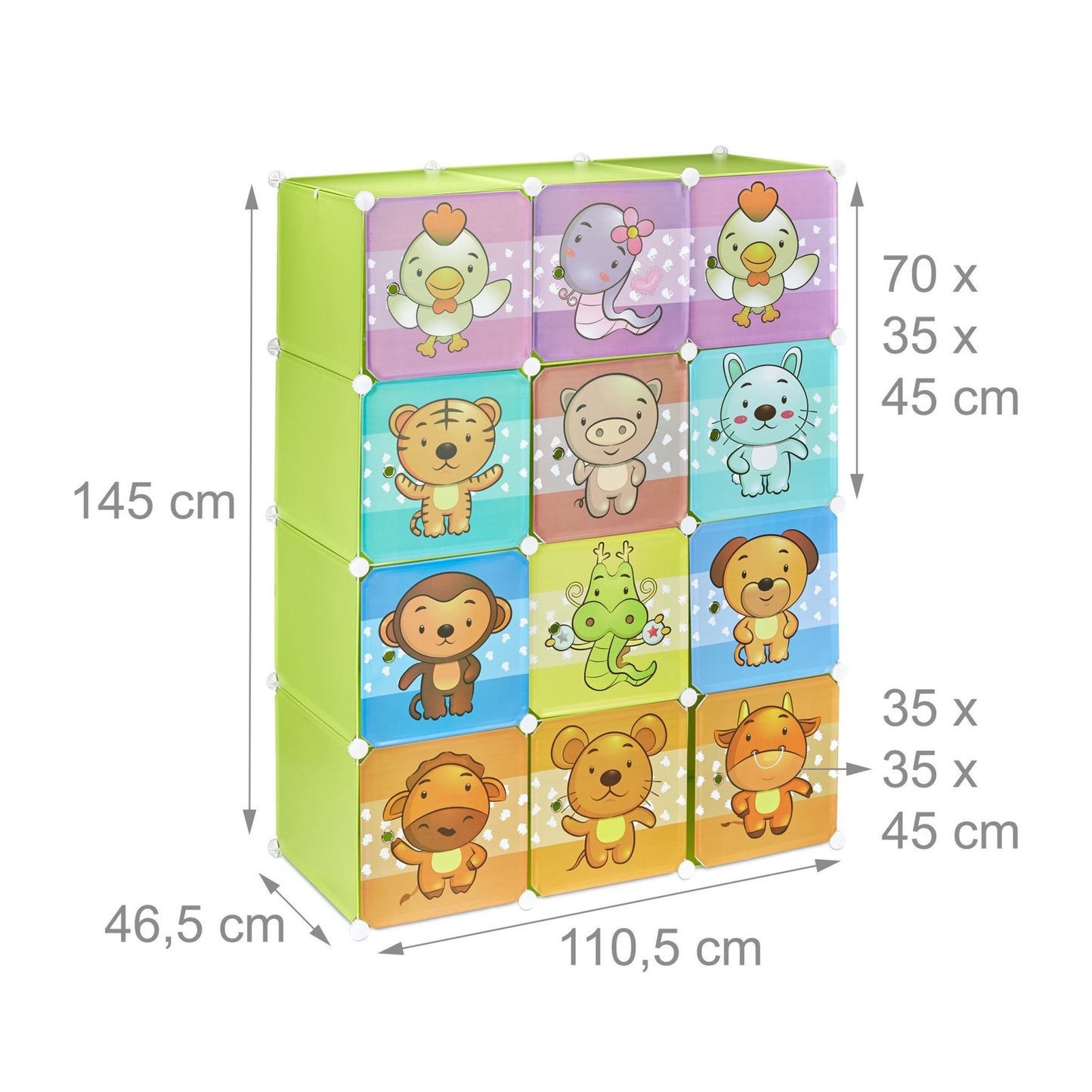 Shelf for children's room with motif