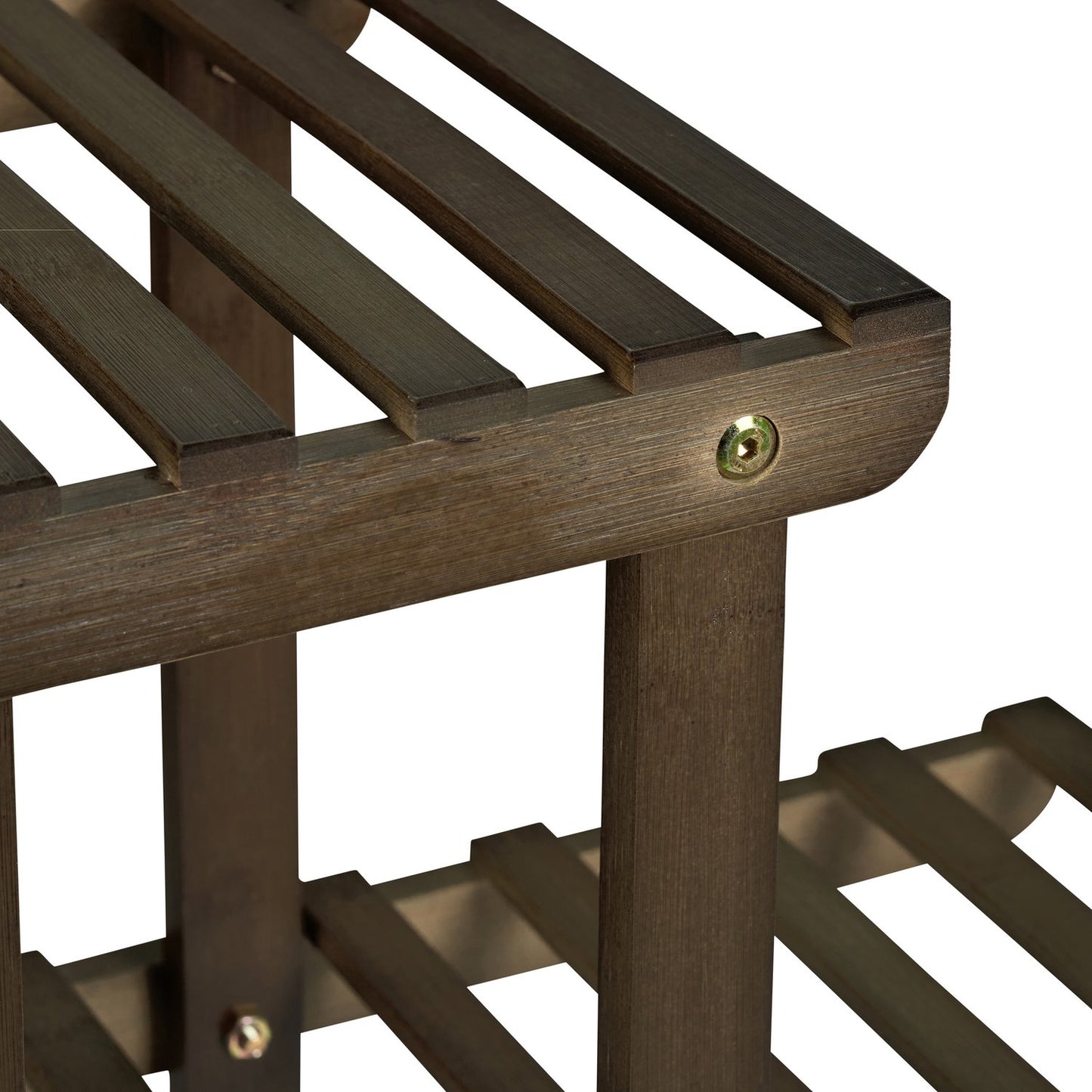 Shelf for plants in brown bamboo 6 shelves