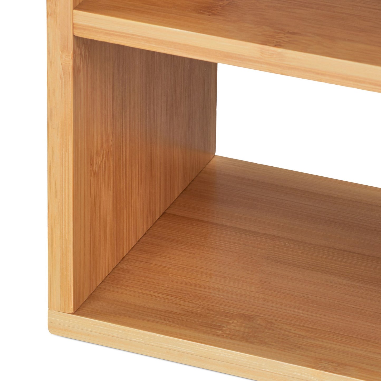 Shelf in bamboo 6 compartments