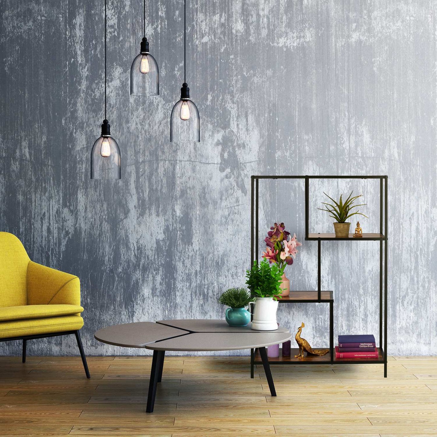 Shelf in industrial style