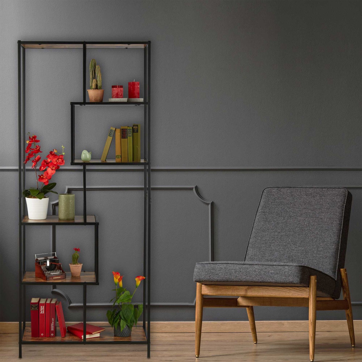Shelf in industrial style