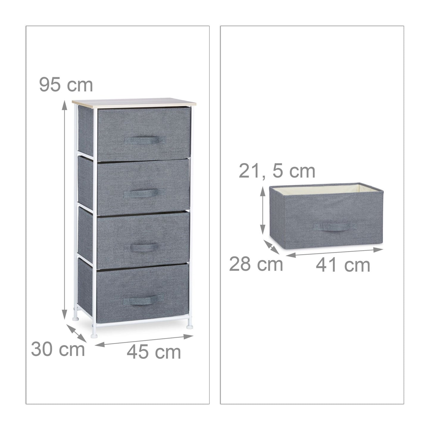 Shelf system different versions gray