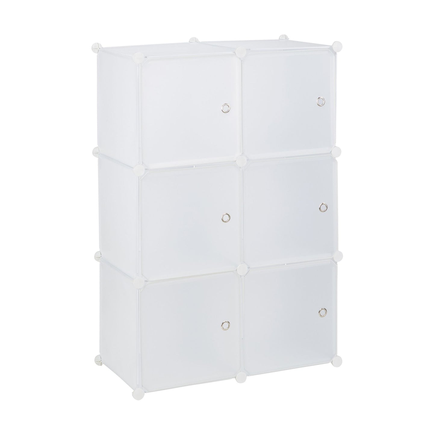 Shelf system with 6 doors