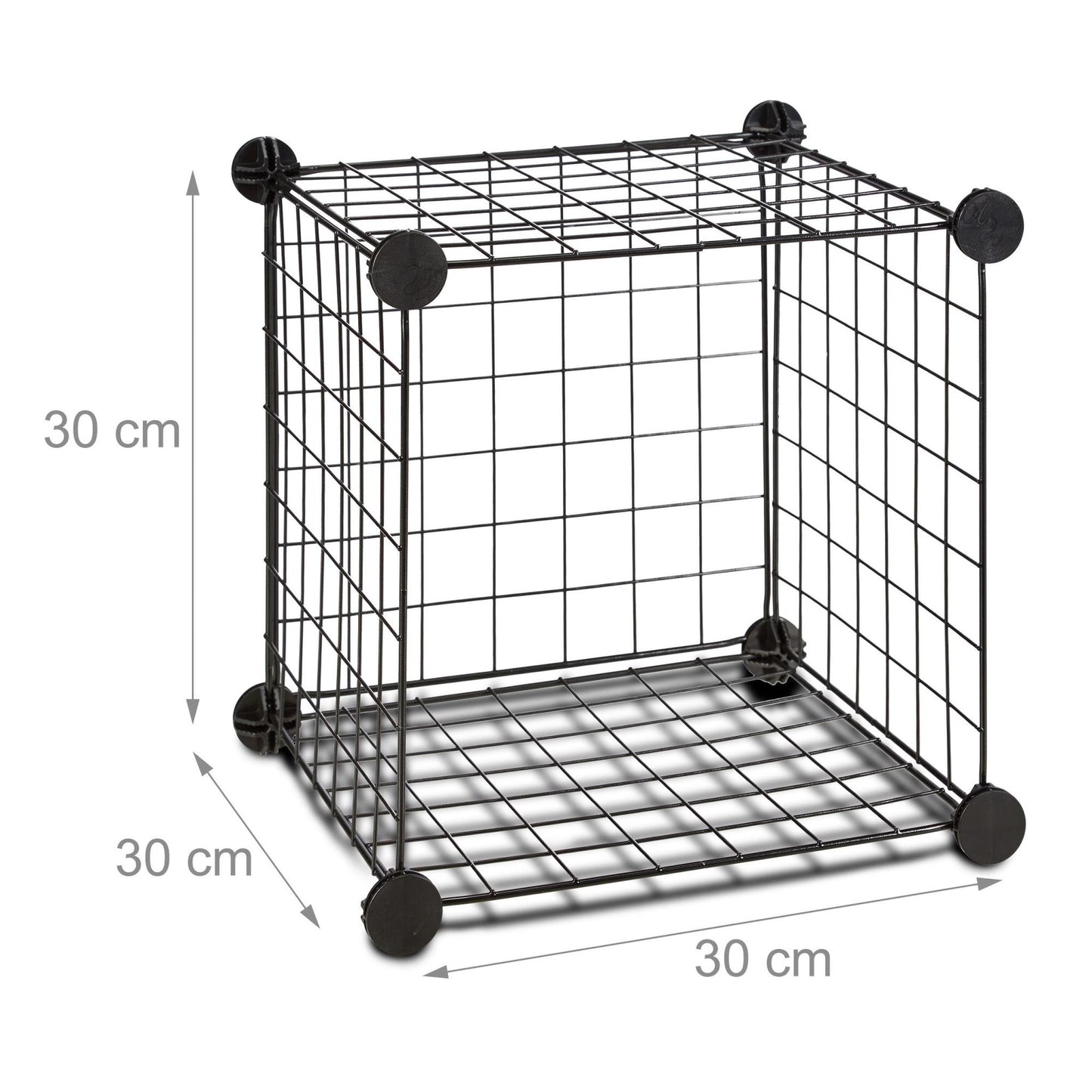 Shelf system with wire mesh 6 compartments