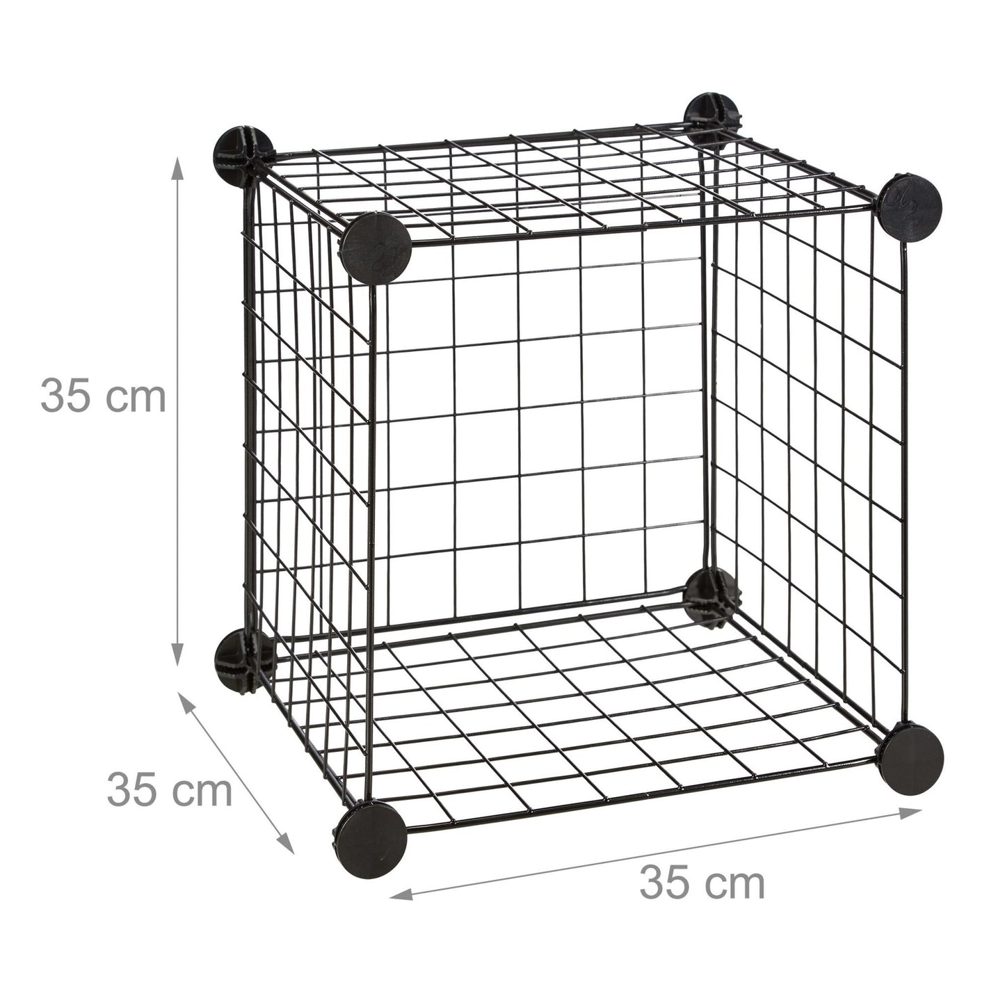 Shelf system with wire mesh 6 compartments