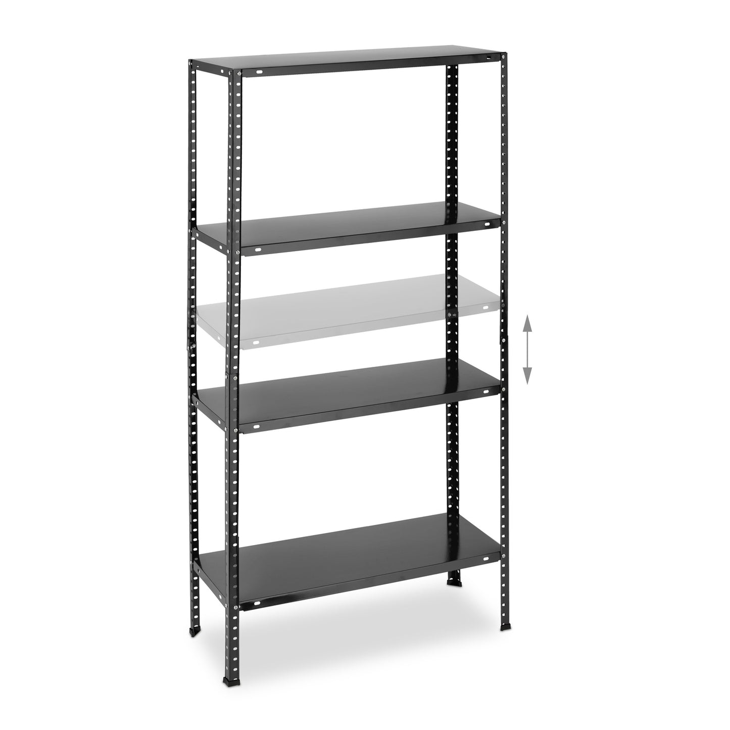 Shelving for heavy vehicles 2 pcs 4 floors black