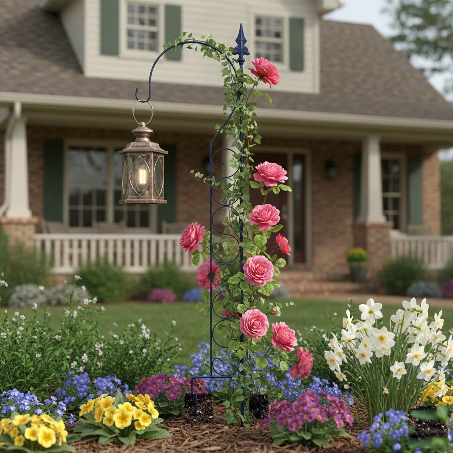 Shepherd's Crook Trellis for Climbing Plants