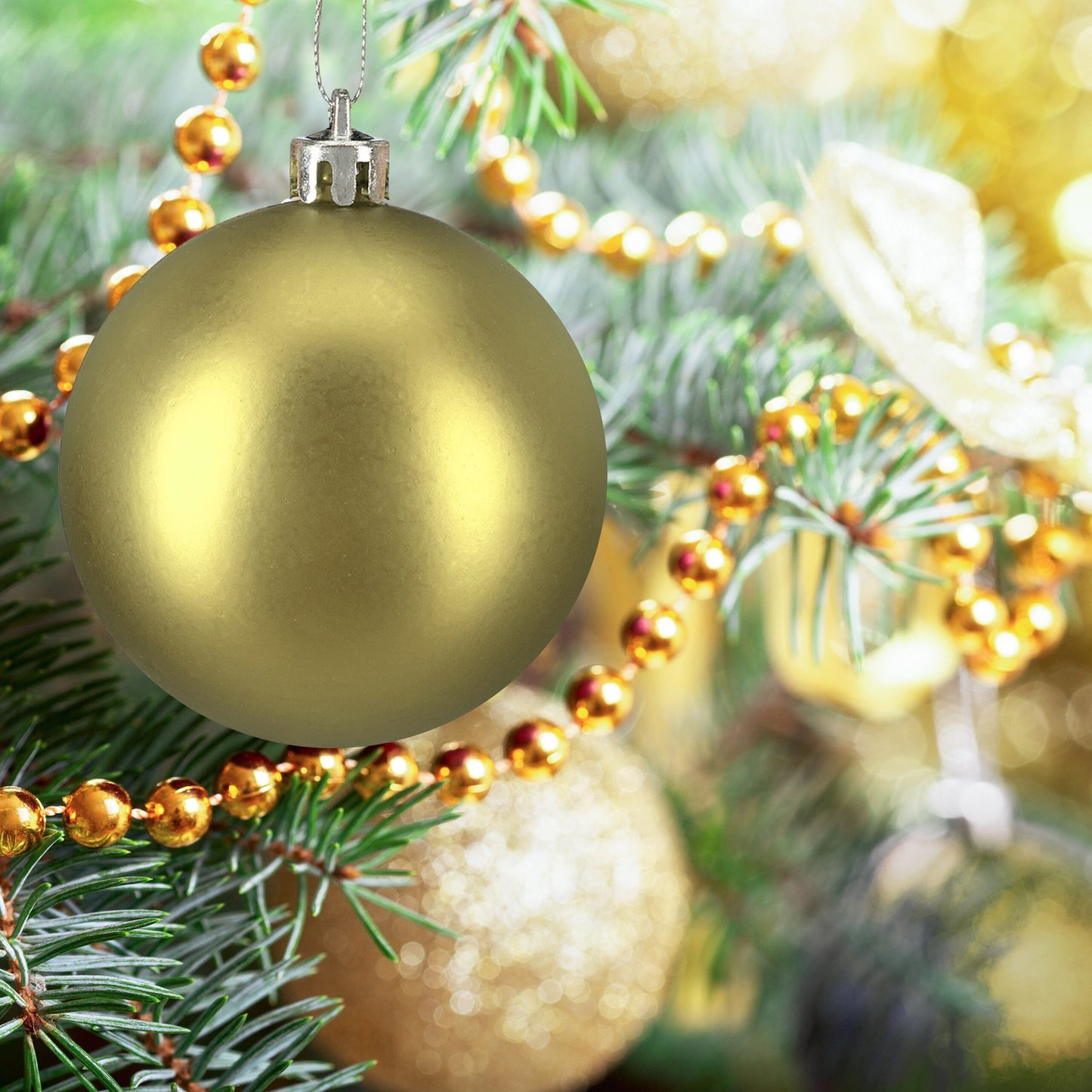 Shiny Christmas Baubles Set, 100 Pieces