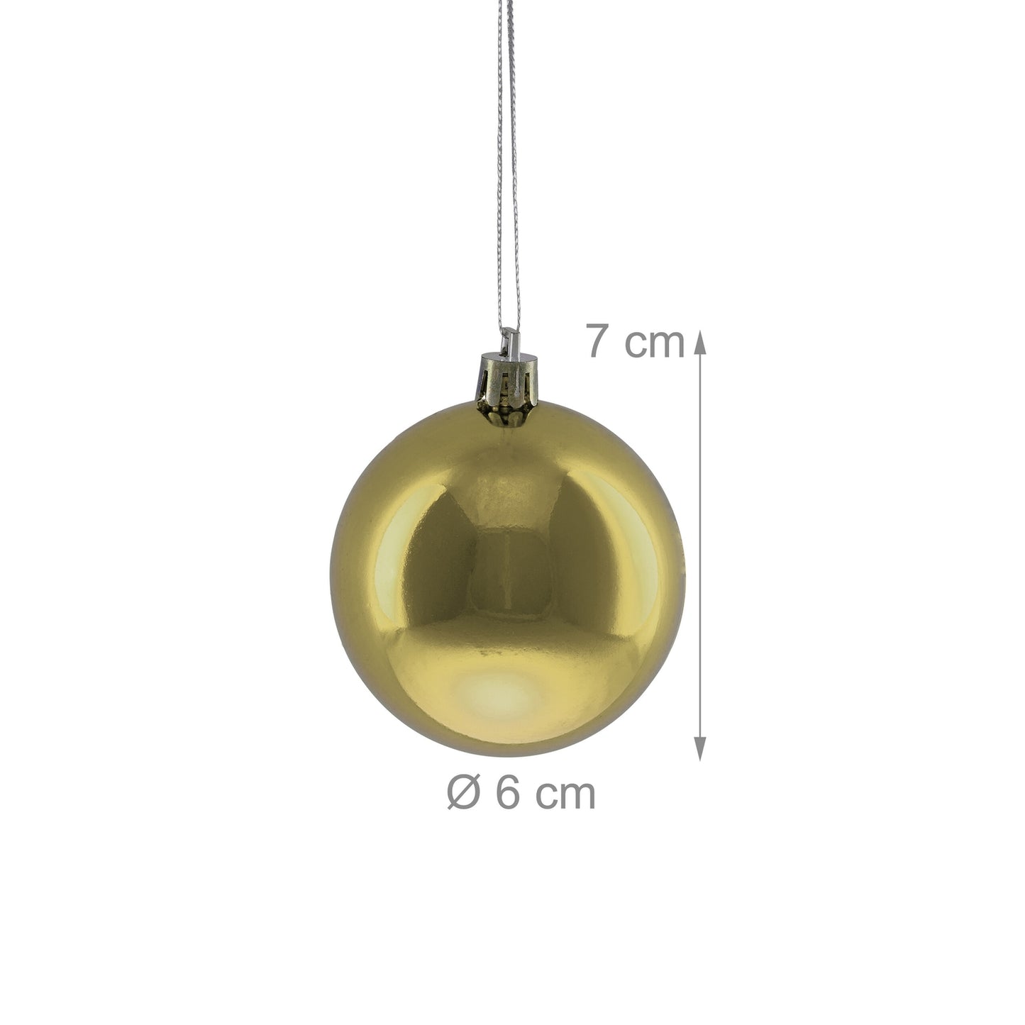 Shiny Christmas Baubles Set, 100 Pieces
