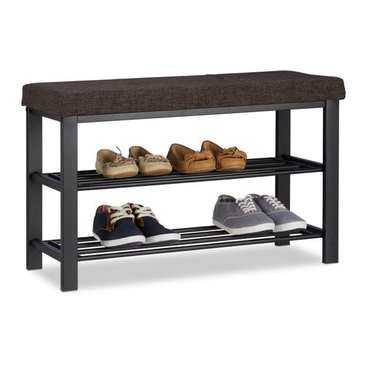 Shoe bench with padding