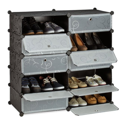 Shoe Cabinet with 10 Compartments