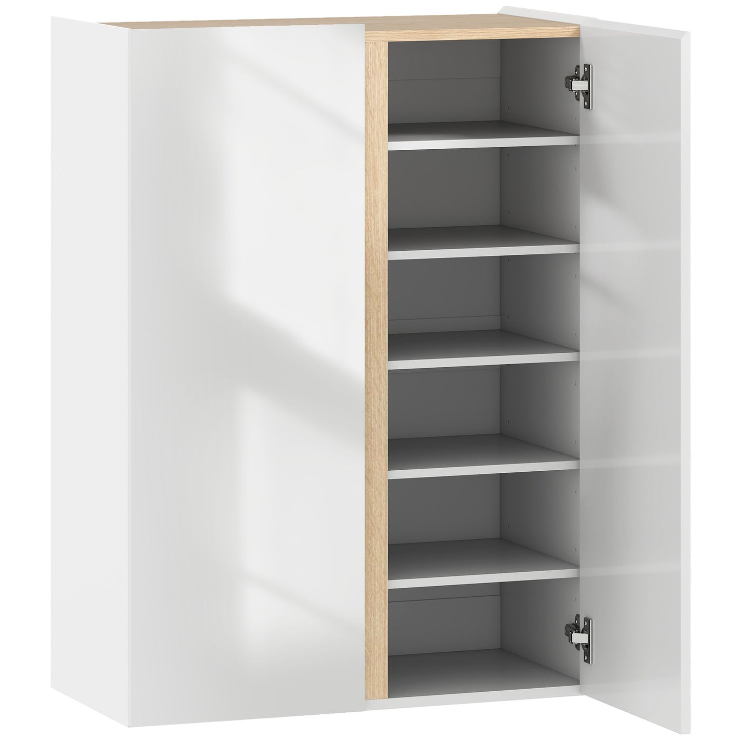 Shoe Cabinet with Soft-Close, 6-Tier, Holds 18 Pairs, White