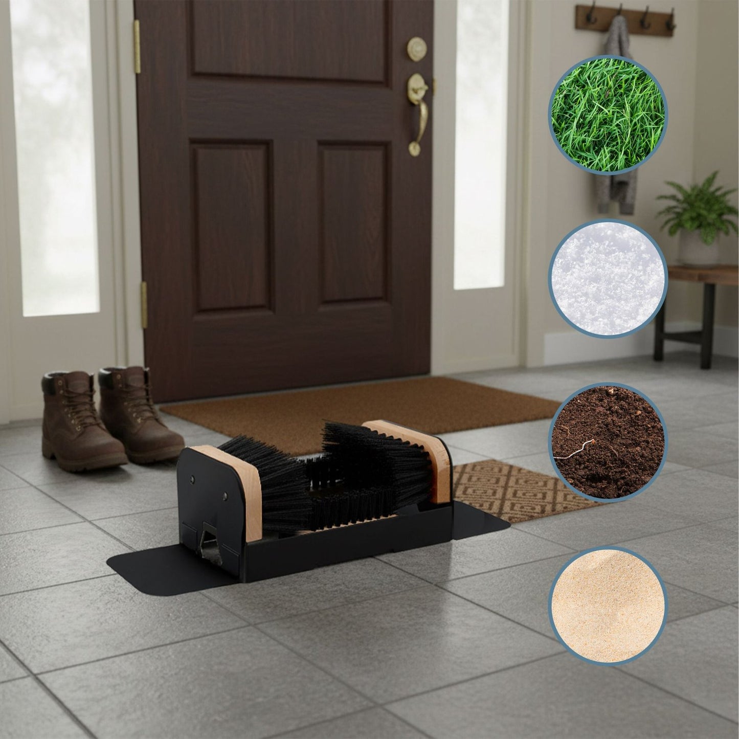 Shoe Cleaner with Surround Brushes – Easy Dirt Removal