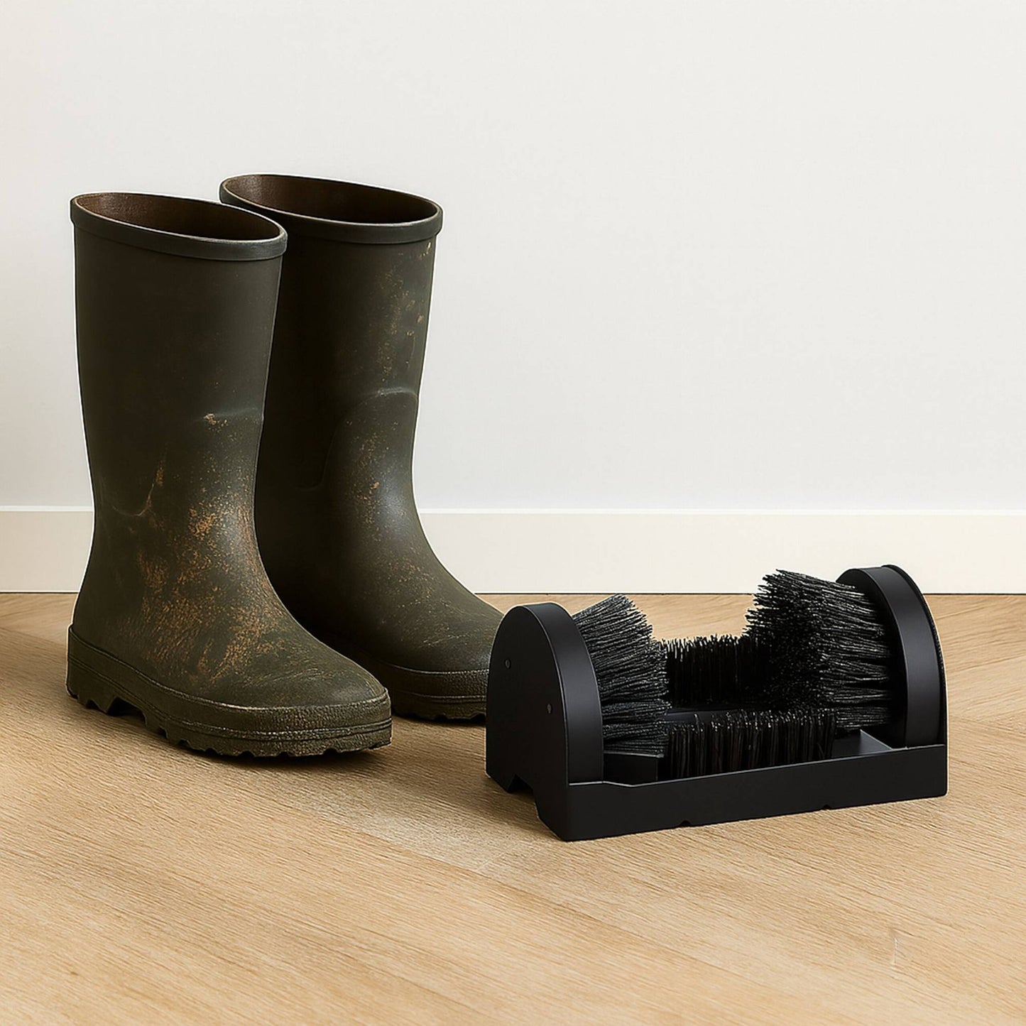 Shoe Scraper with All-Round Brush for Outdoor Use