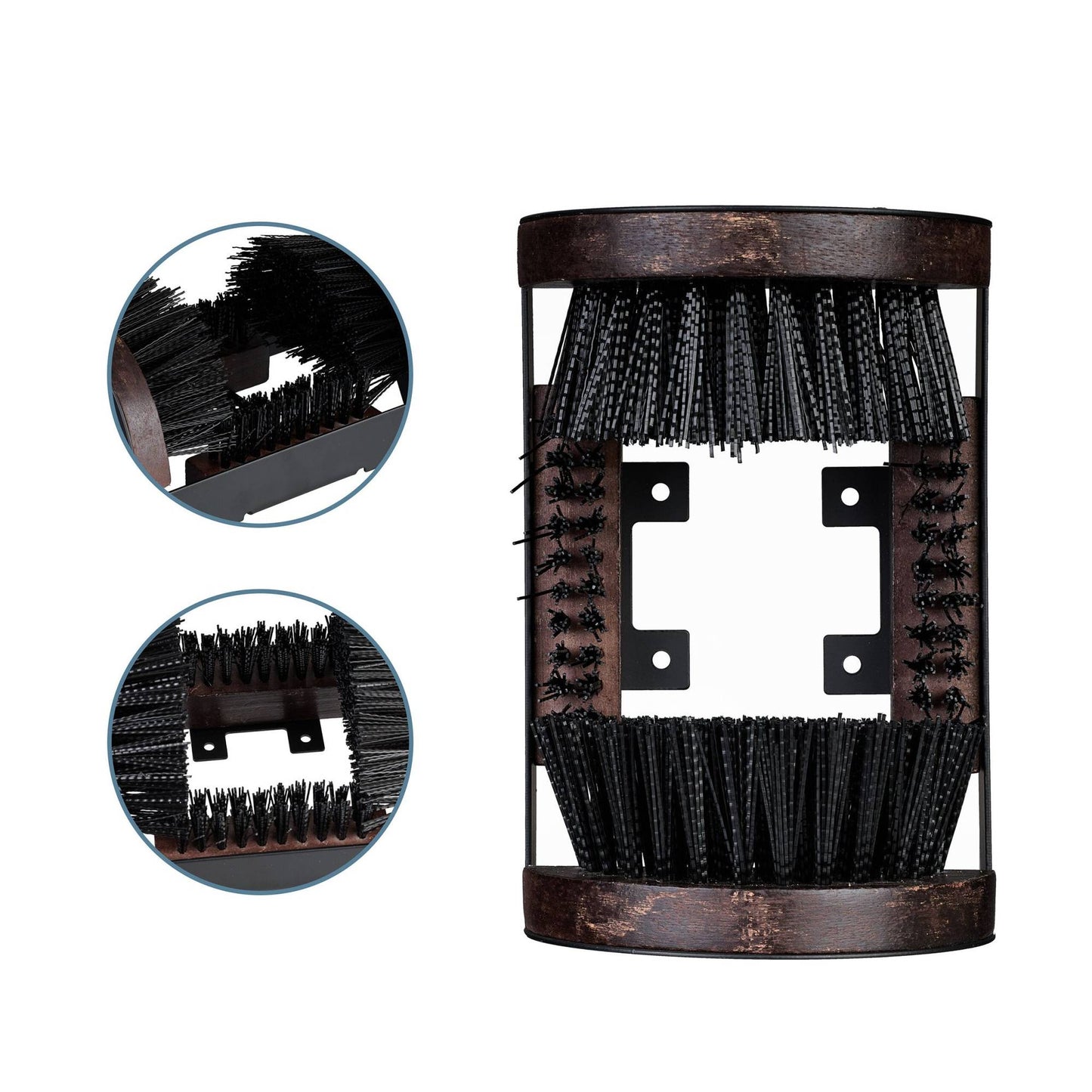 Shoe Scraper with Surround Brushes for Outdoor Cleaning