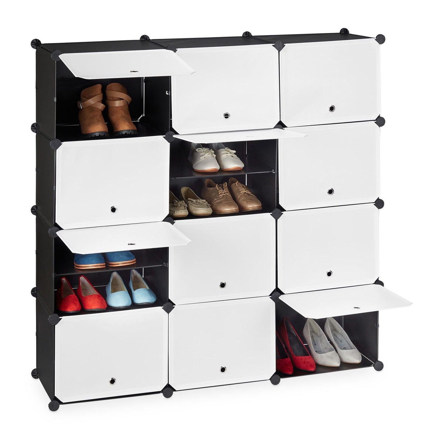 Shoe cabinet with 24 compartments