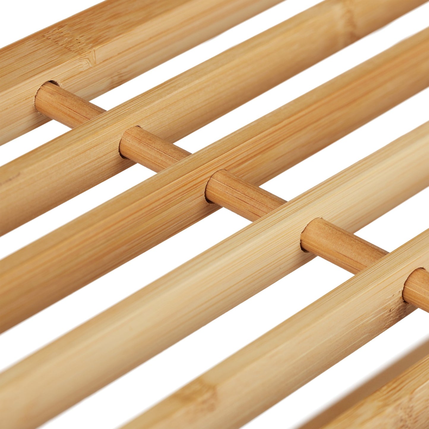 Shoe rack bamboo stackable