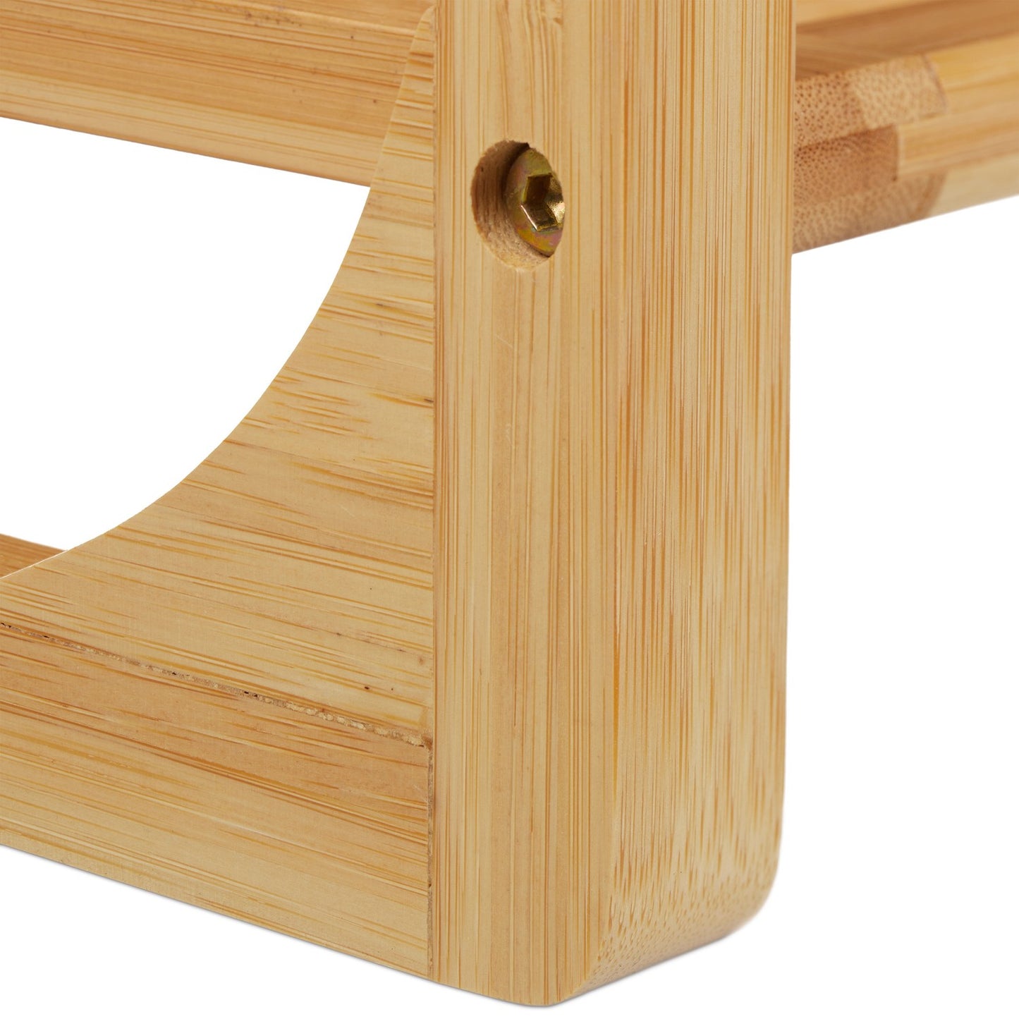 Shoe rack bamboo stackable