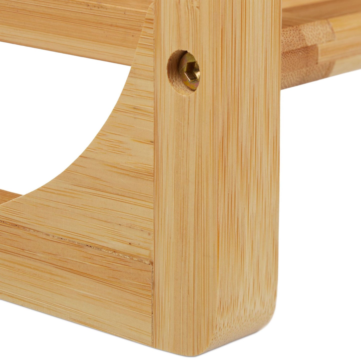 Shoe rack bamboo stackable