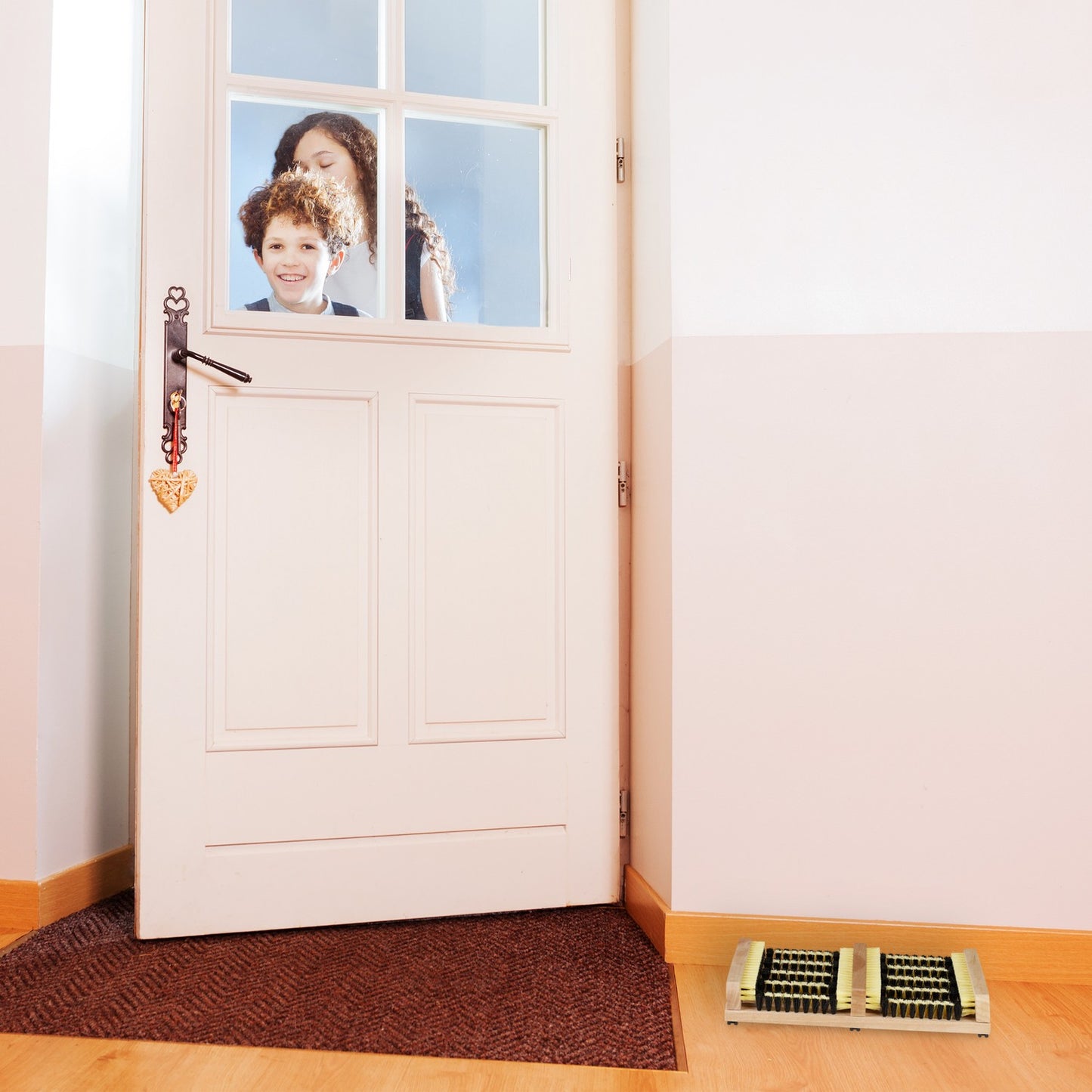 Shoe scraper outdoors