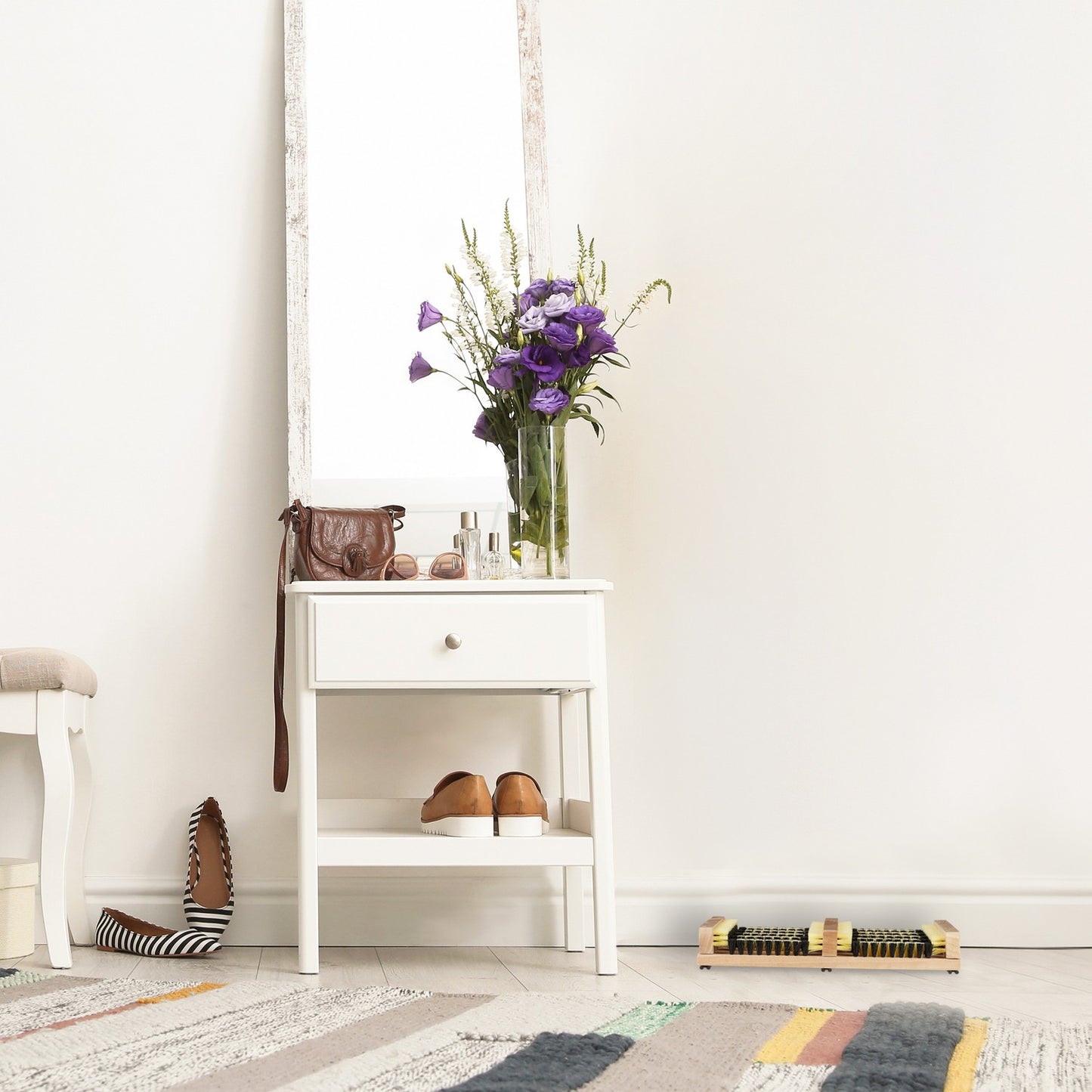 Shoe scraper outdoors