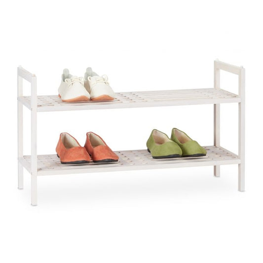 Shoe shelf stackable white