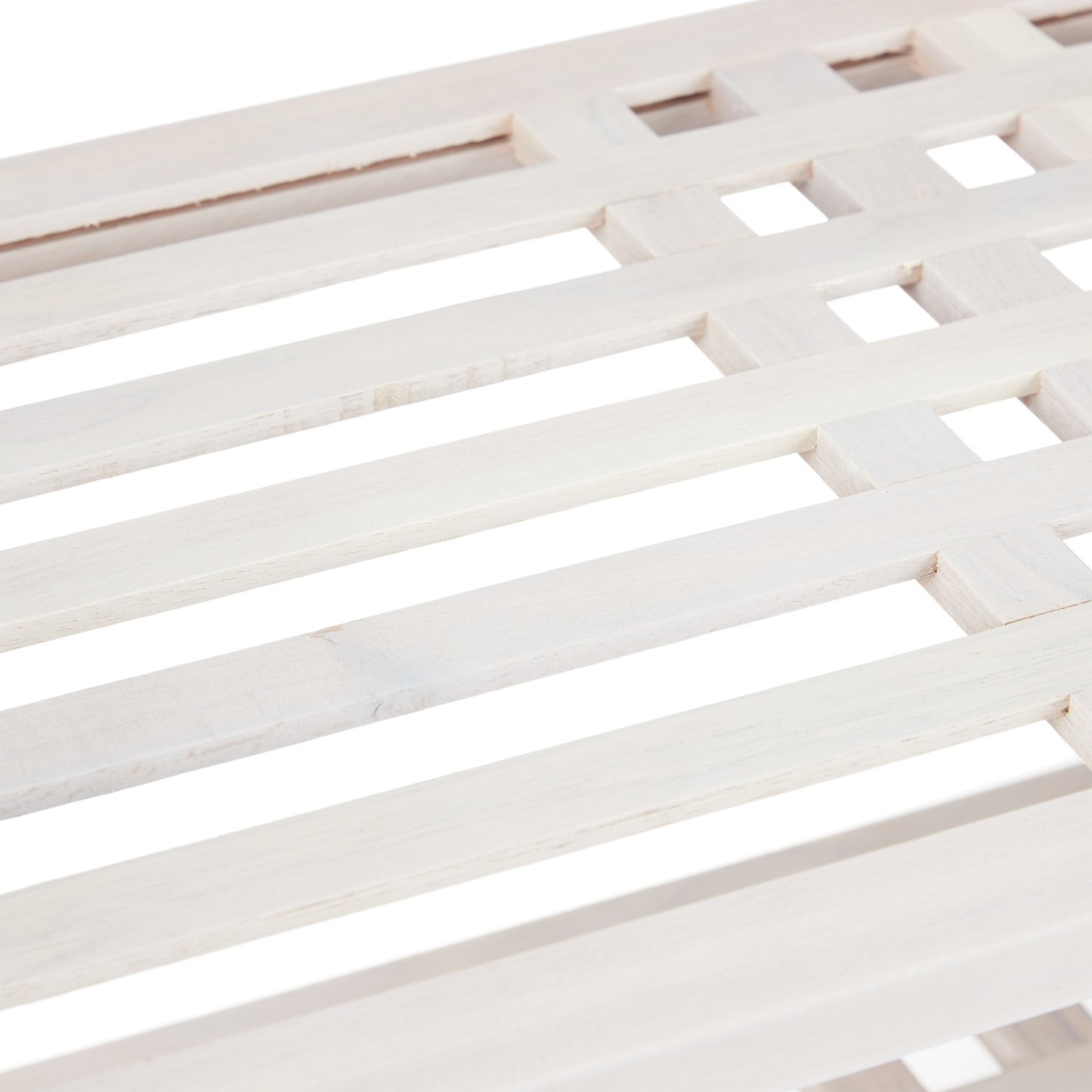 Shoe shelf stackable white