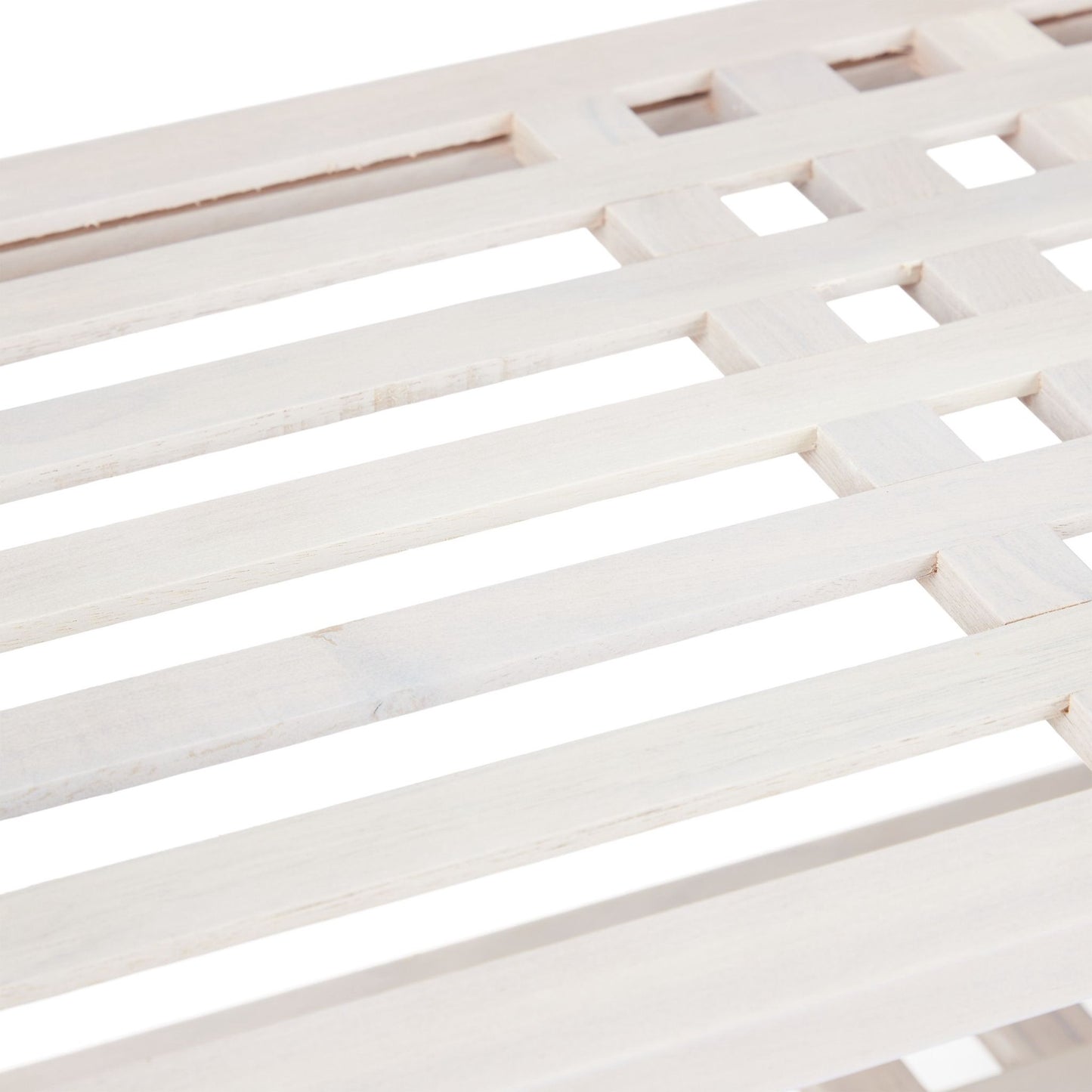Shoe shelf stackable white