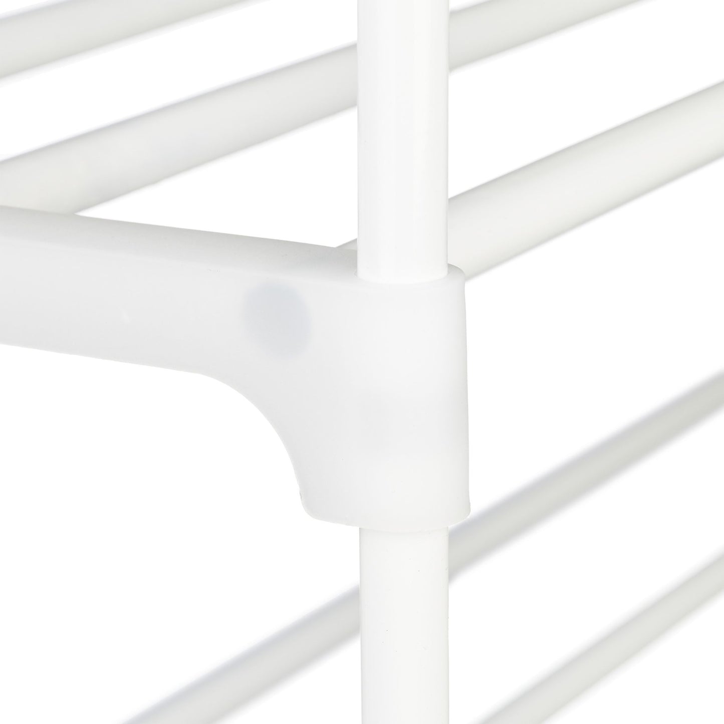 Shoe shelf white, in metal