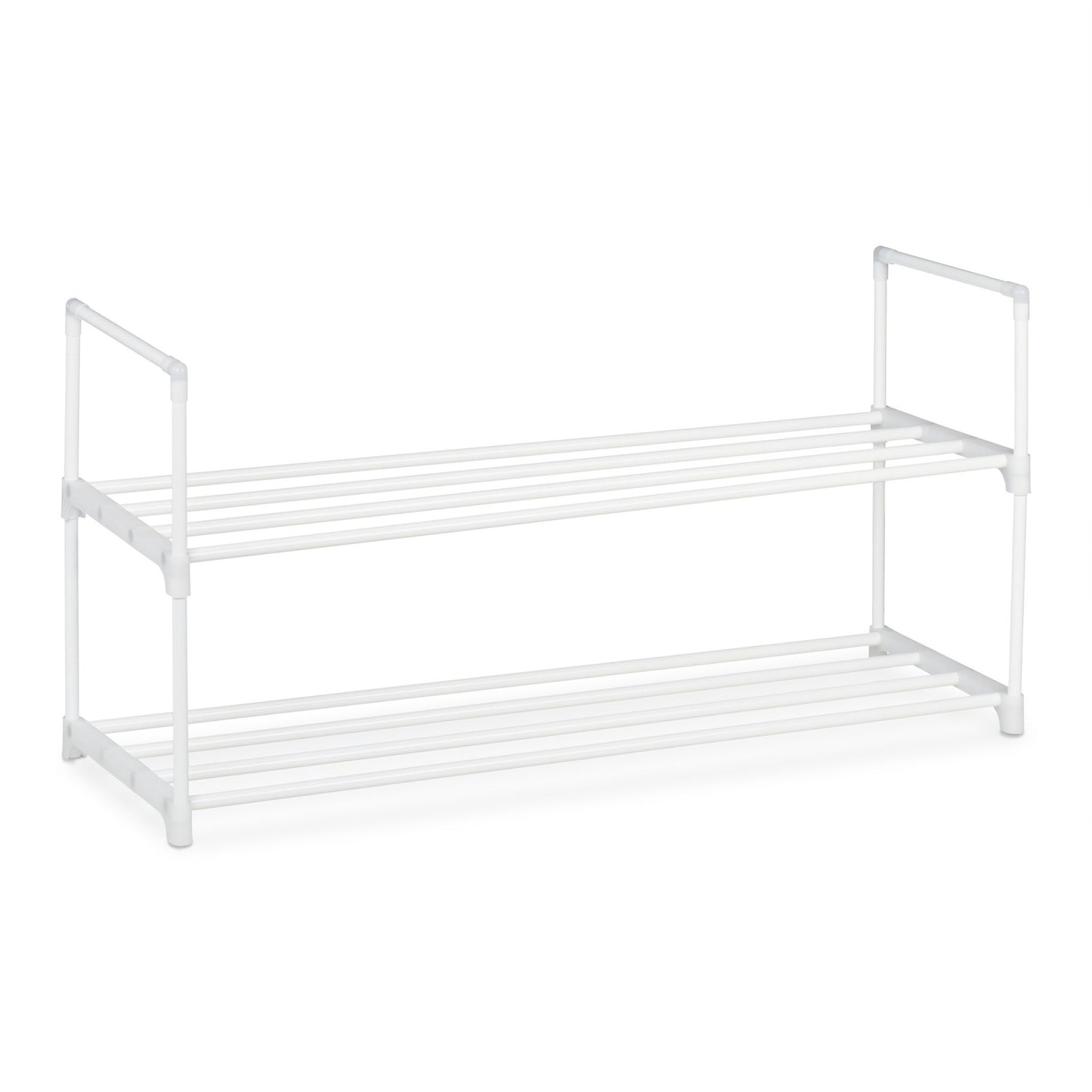 Shoe shelf white, in metal