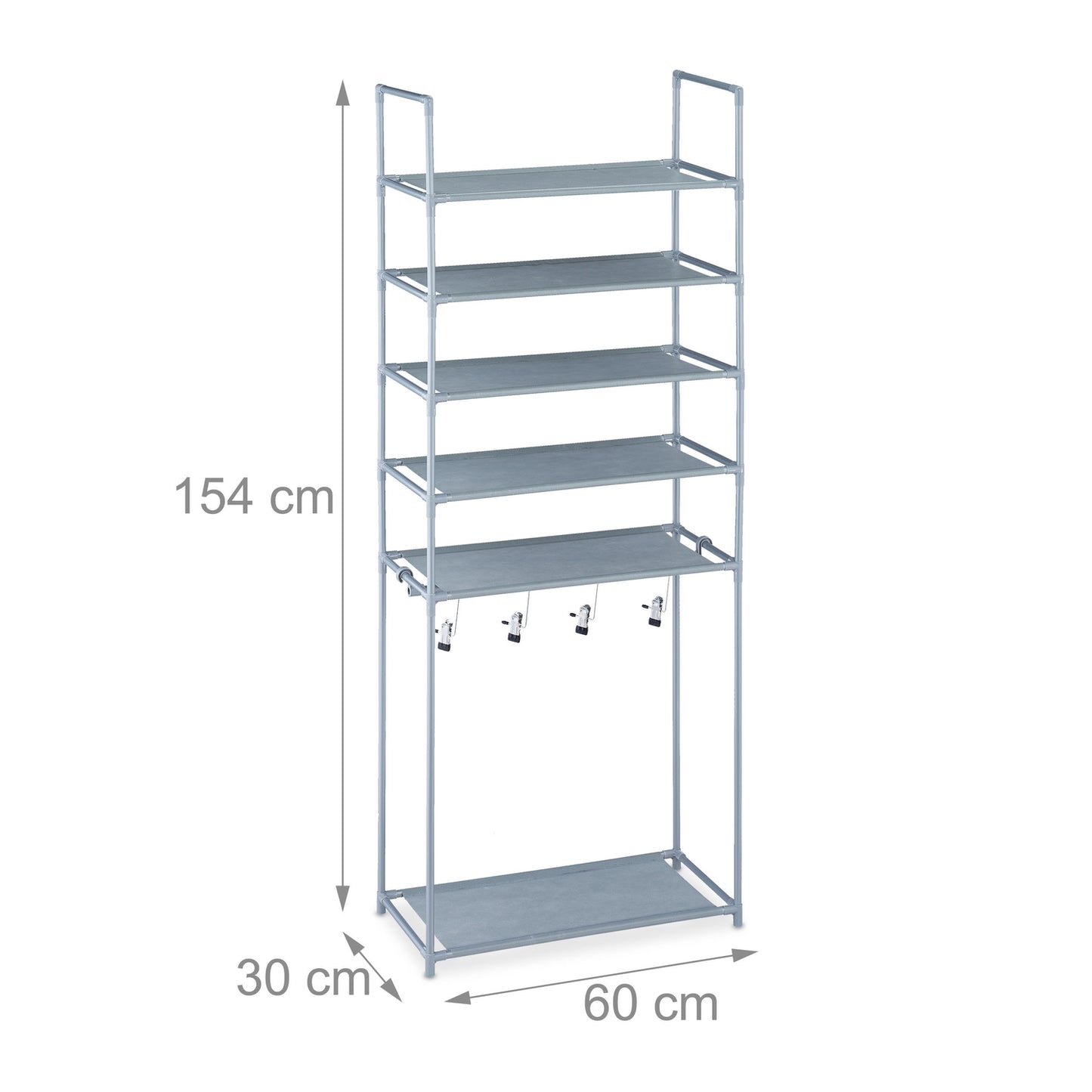 Shoe shelf with 6 shelves