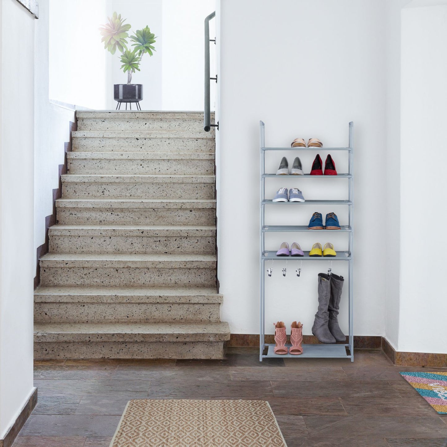 Shoe shelf with 6 shelves