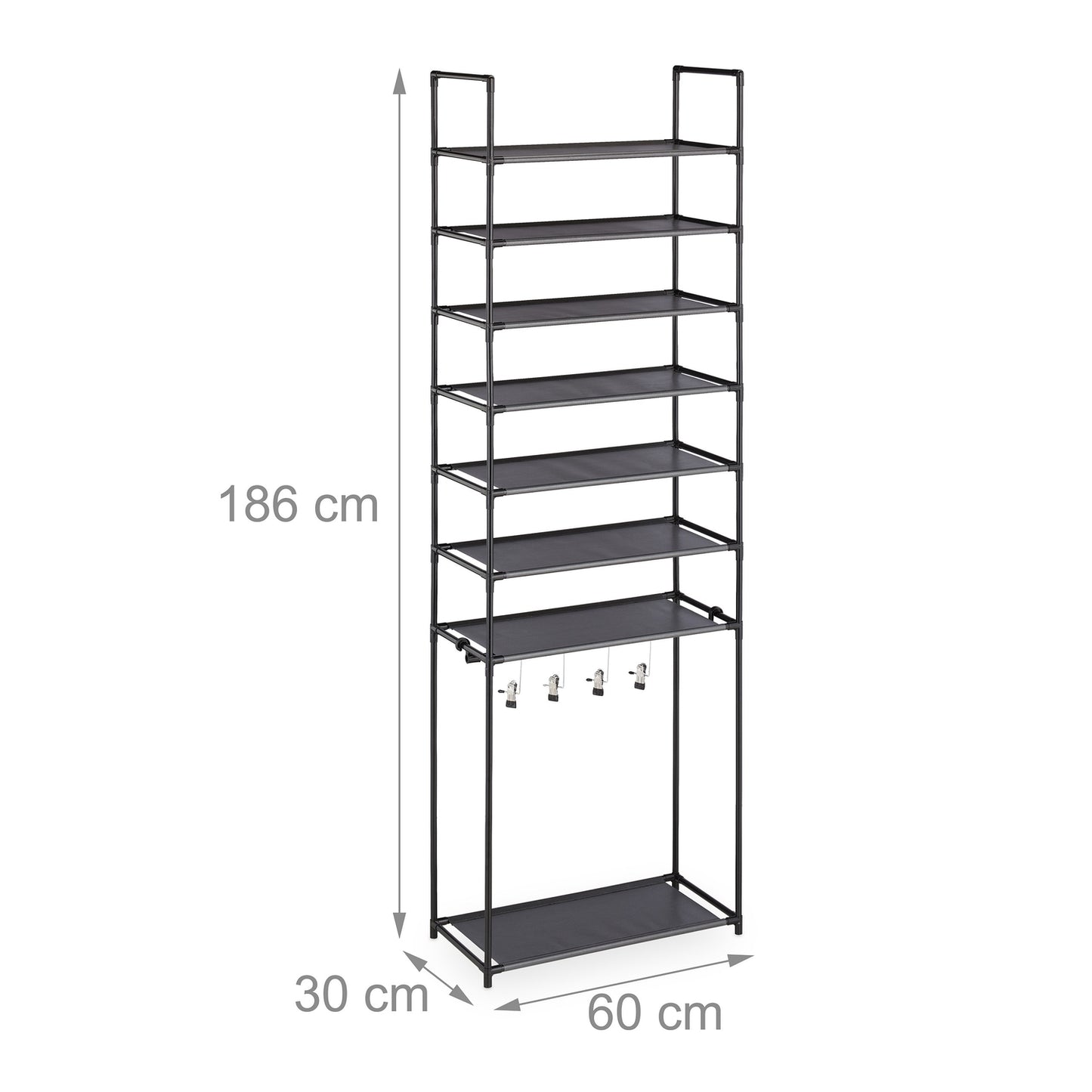 Shoe shelf with 8 shelves