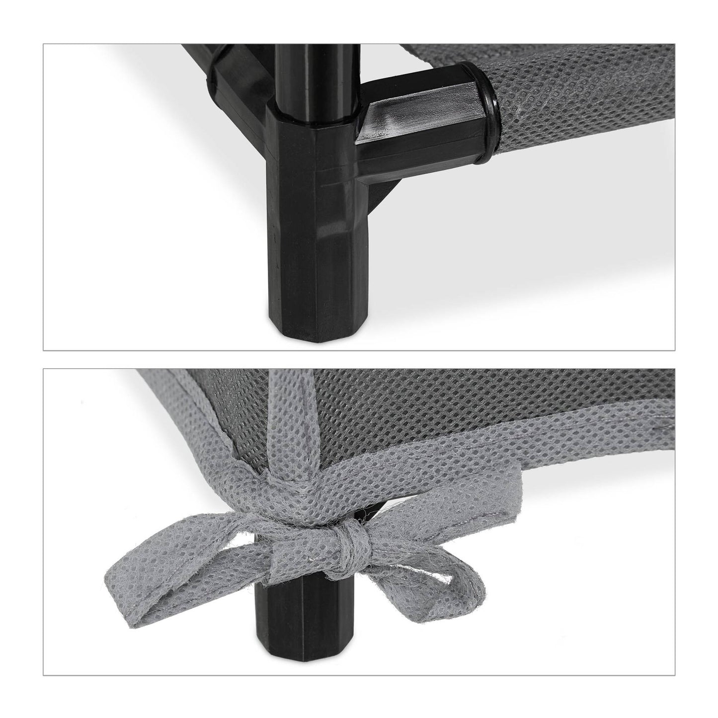 Shoe wardrobe in fabric with 9 compartments