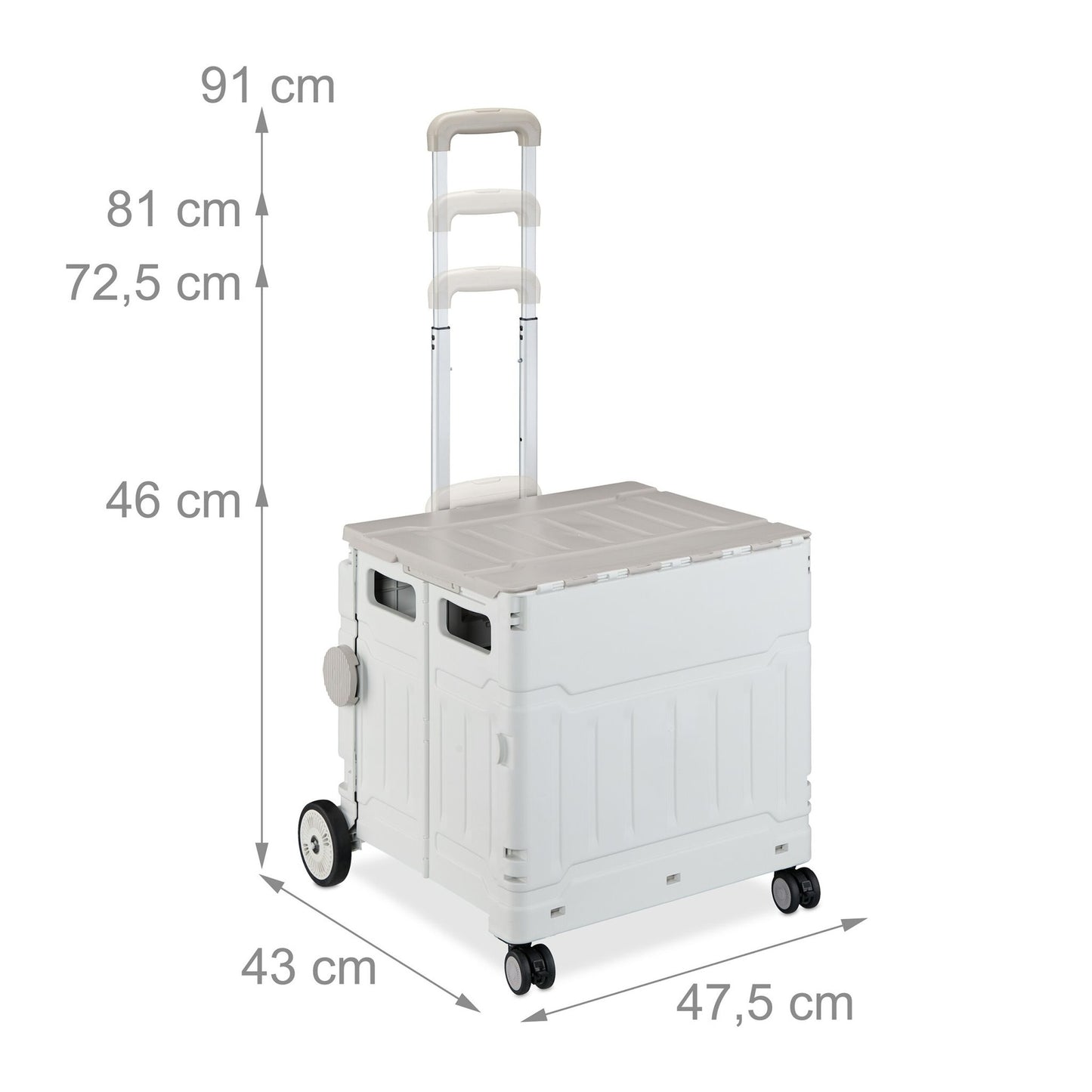 Shopping cart with lid